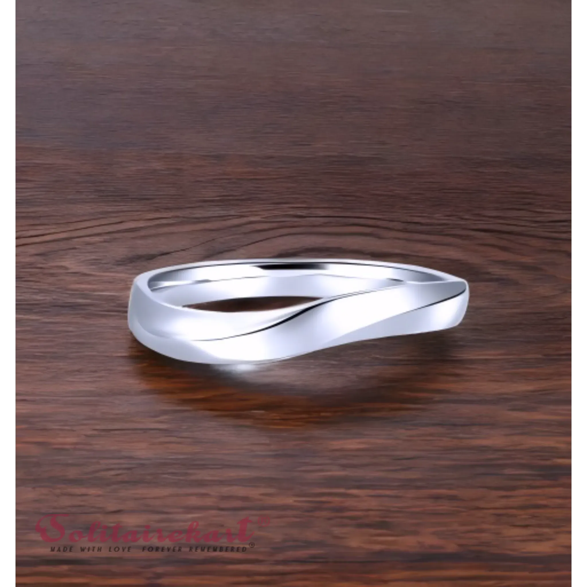 Solitairekart Platinum Band Ring 4.791gm Weight For Unisex